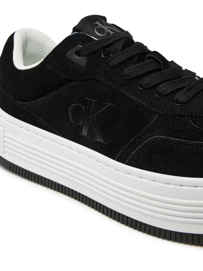 Calvin Klein Jeans Сникърси Calvin Klein Jeans Bold Platf Laceup Low Mg Suede YW0YW01575 Черен