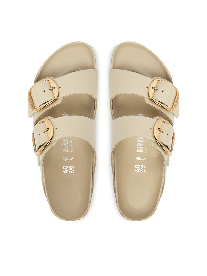 Birkenstock Pantoletten Birkenstock Arizona Big Buckle Hex 1031873 Beige