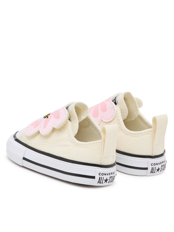 Converse Кецове Converse Chuck Taylor All Star One Strap Embroidered Floral Easy On A13452C Екрю