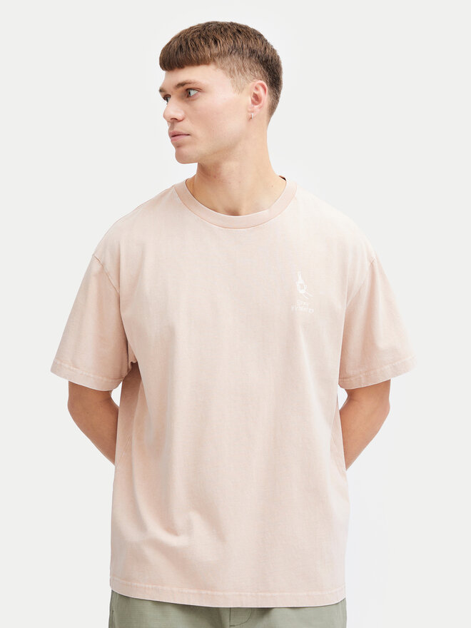 Solid Solid T-Shirt Ismail 21108240 Orange Regular Fit