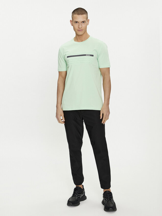 BOSS BOSS Camiseta 50513010 Verde Regular Fit