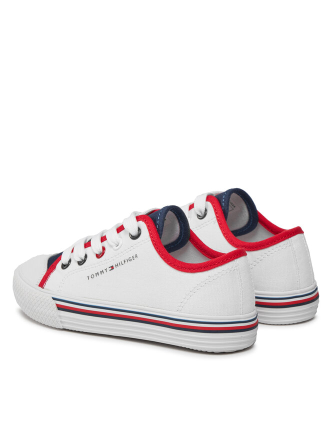 Tommy Hilfiger Bambas Tommy Hilfiger Low Cut Up Sneaker T3X9-33325-0890 M Blanco