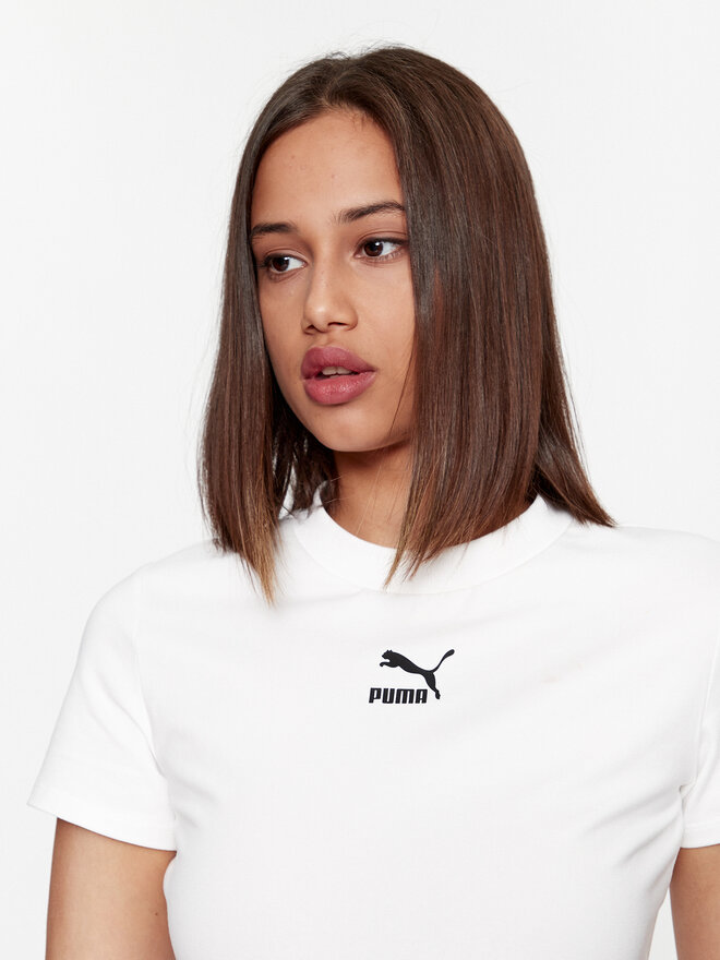 Puma Puma Marškinėliai Dare To 621435 Balta Slim Fit