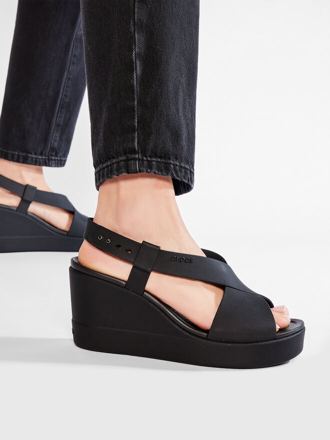 Crocs brooklyn high wedge clearance
