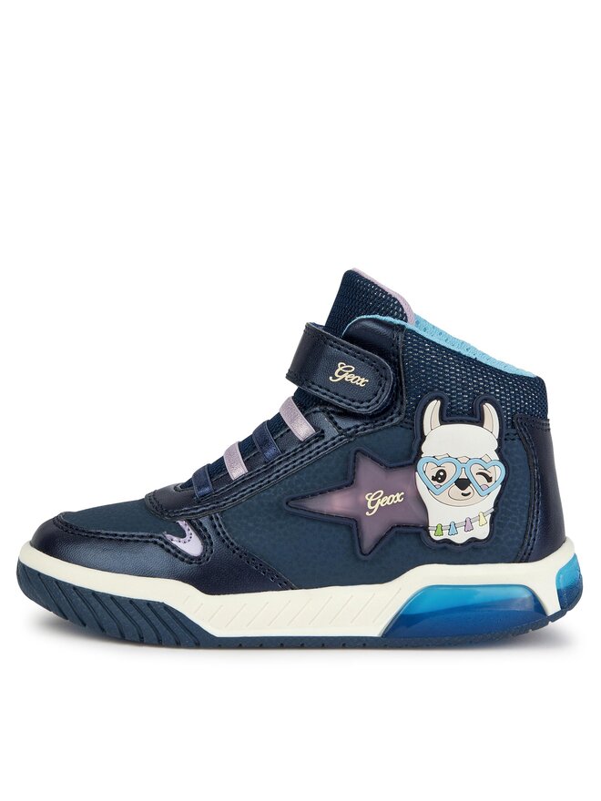 Geox Sneakersy Geox J Inek Girl J36ASC 0CENF C4215 M Tmavomodrá