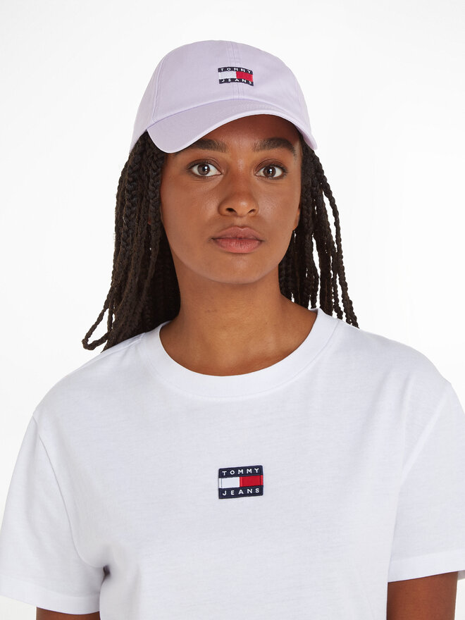 Tommy Jeans Czapka z daszkiem Tommy Jeans Heritage AW0AW15848 Fioletowy