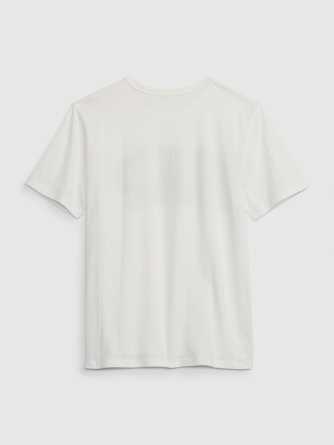 Gap Gap Marškinėliai 424016-04 Balta Regular Fit