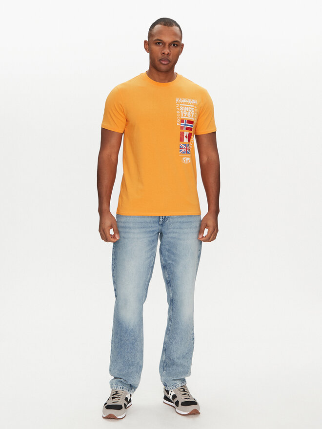 Napapijri Napapijri T-Shirt S-Turin NP0A4HQG Orange Regular Fit