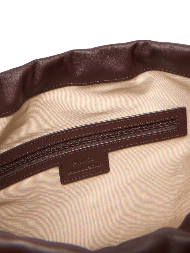 PINKO Handtasche PINKO Maxi Clutch+Tracolla SP Al 25-26 PLTT 105825 A0QO Braun