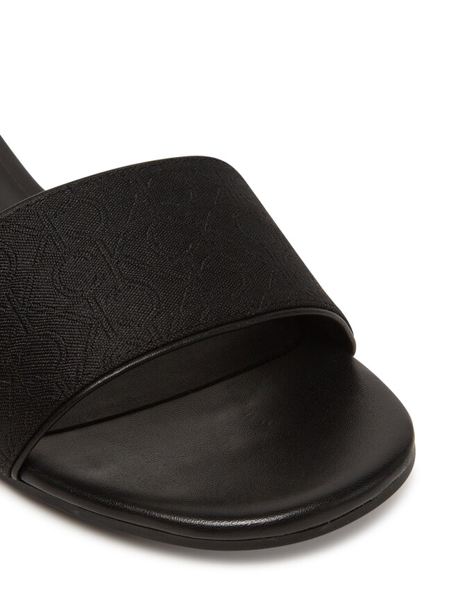 Calvin Klein Pantoletten Calvin Klein Flat Slide Jacq HW0HW02389 Schwarz