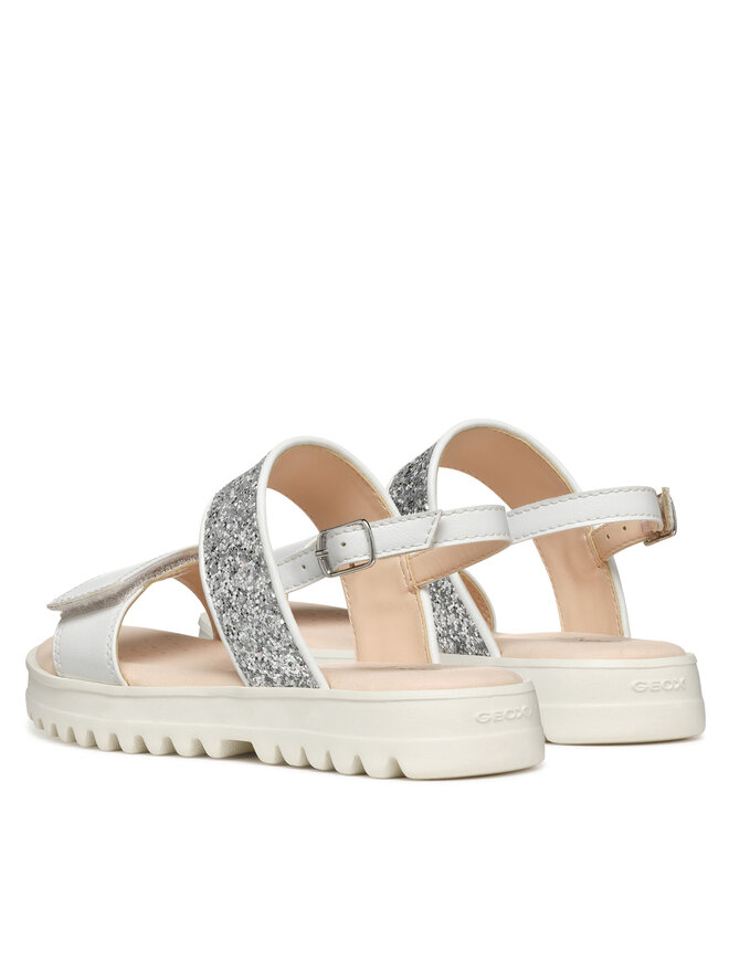 Geox Sandály Geox J Coralie Gir J556EA 0BCEW C1Z1N S Bílá