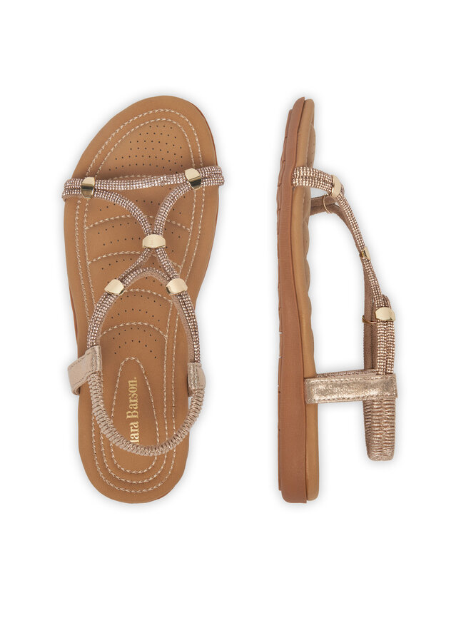 Clara Barson Sandalen Clara Barson WP01-1605-06 Goldfarben