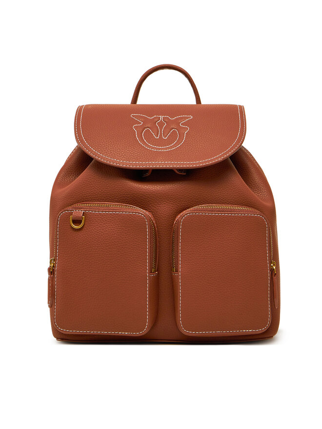 PINKO Batoh PINKO Carrie Backpack PE 25 PLTT 104351 A1LF Hnědá