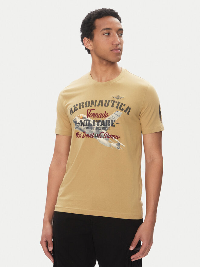Aeronautica Militare Aeronautica Militare Póló 251TS2406J641 Bézs Regular Fit