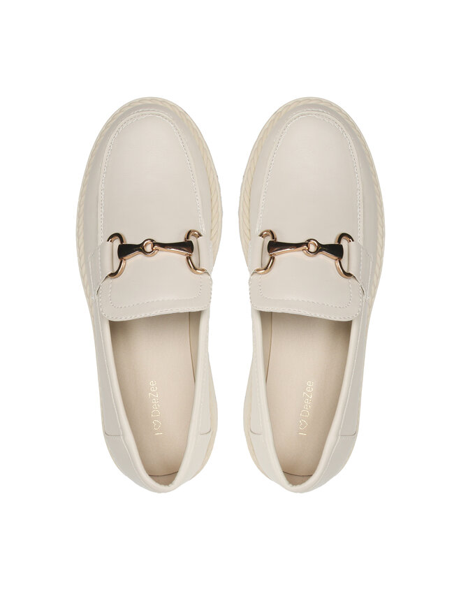 DeeZee Loafersy DeeZee H3302D-3 Beżowy