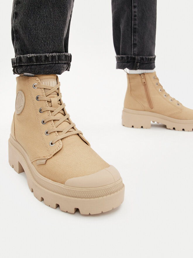 Palladium Bakancs Palladium Pallabase Twill 96907-227-M Bézs