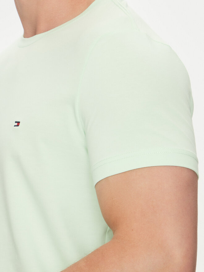 Tommy Hilfiger Tommy Hilfiger Marškinėliai MW0MW10800 Žalia Slim Fit