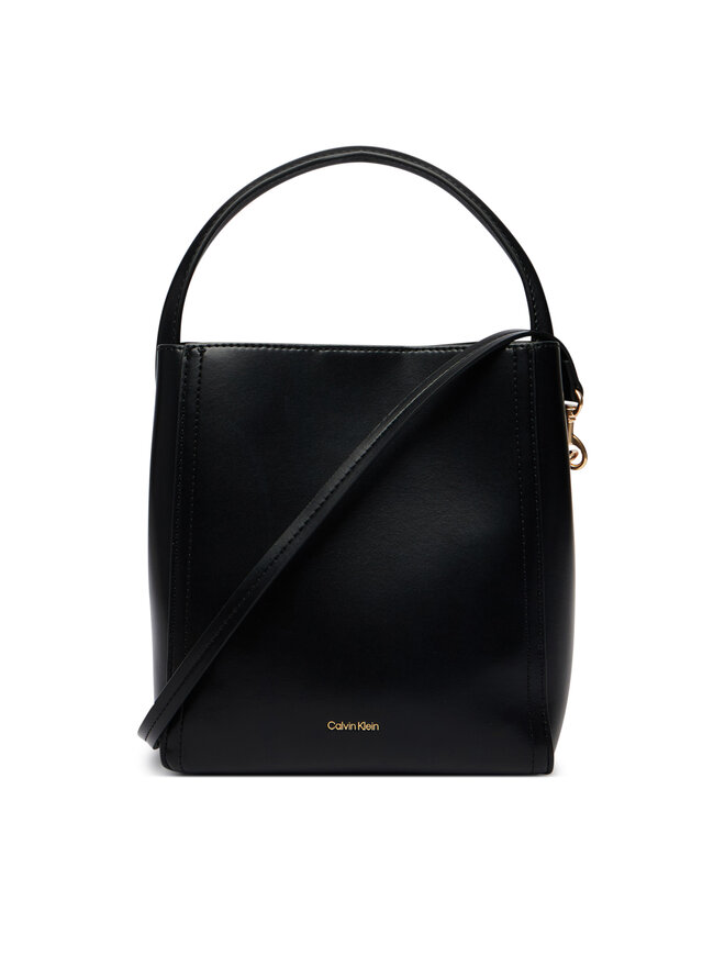 Calvin Klein Handtasche Calvin Klein Ck Bucket With Strap LV04F3174G Schwarz