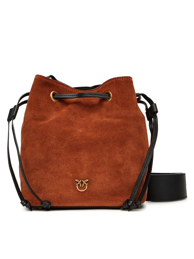 PINKO Kabelka PINKO Secchiello Mini PE 25 PLTT 104303 A2CC Hnědá