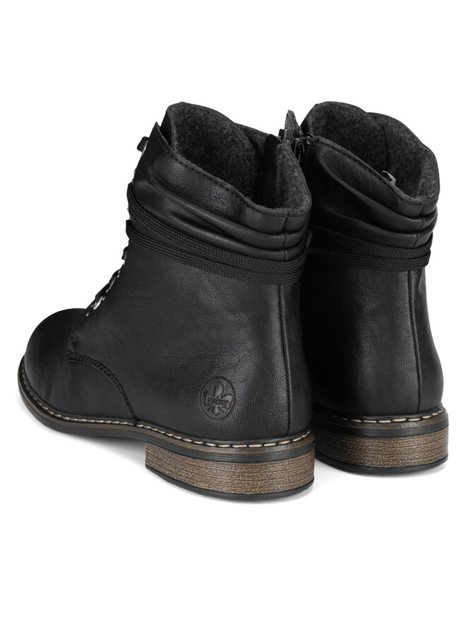 Rieker Μποτάκια Rieker 71218-00 Μαύρο