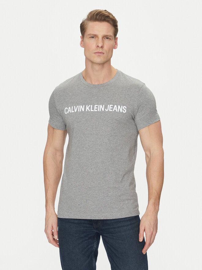 Calvin Klein Jeans Calvin Klein Jeans Majica Core Institutional Logo J30J307855 Siva Regular Fit
