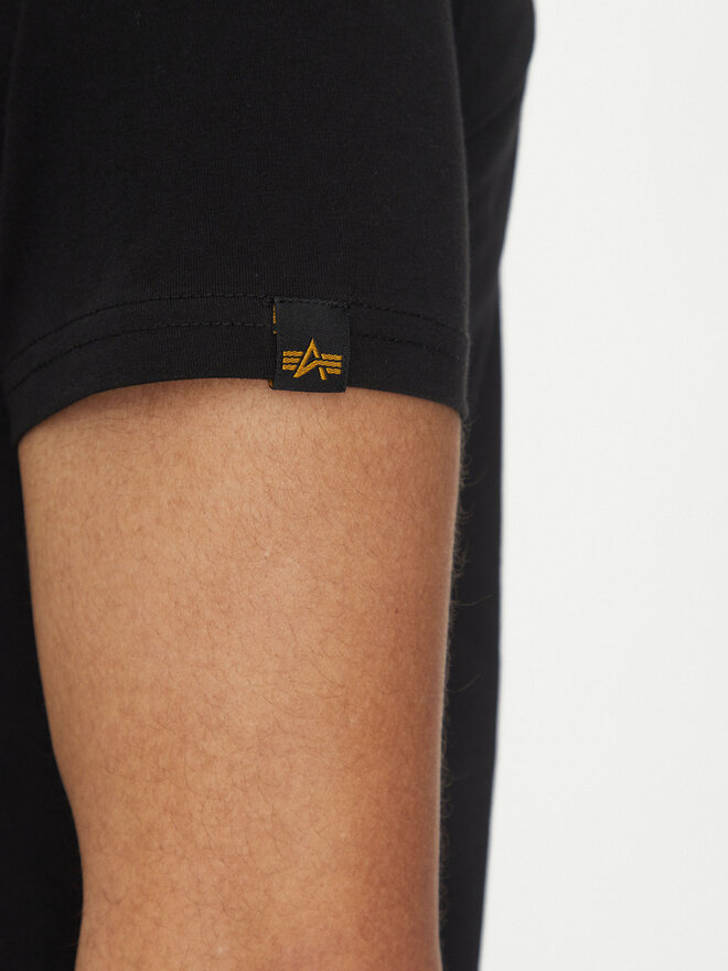 Alpha Industries Alpha Industries Póló Basic 100501 Fekete Regular Fit