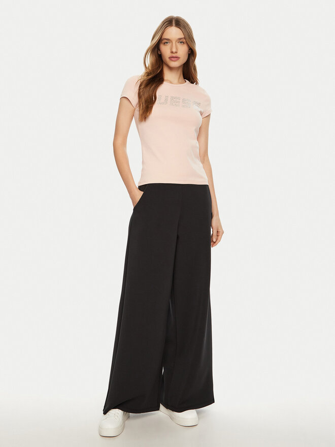 Guess Guess Marškinėliai V4BI16 KCIV1 Rožinė Regular Fit