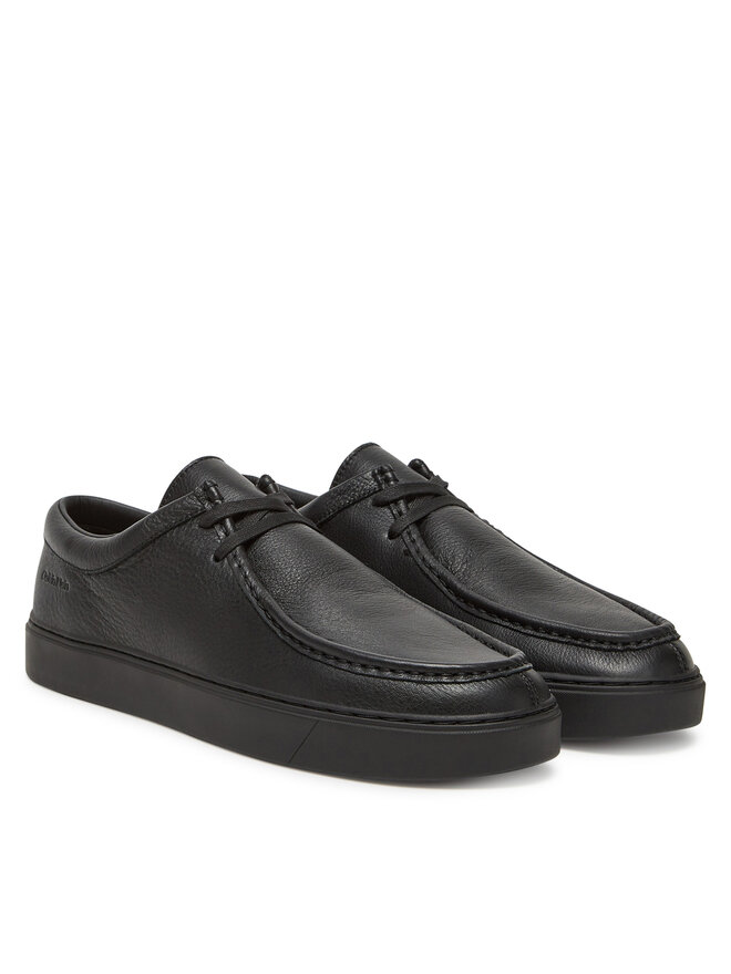 Calvin Klein Zapatos hasta el tobillo Calvin Klein Hybrid Apron Lace Up Lth HM0HM01893 Negro