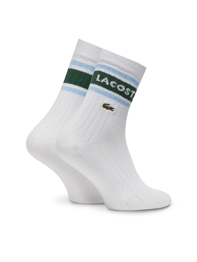 Lacoste Zestaw 2 par wysokich skarpet unisex Lacoste RA9304 Biały