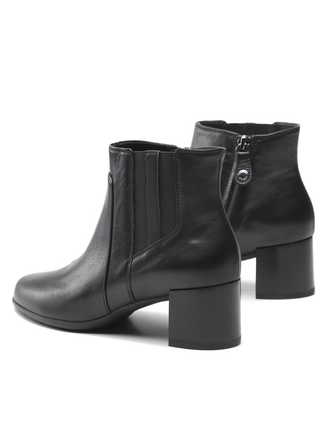 Geox Polokozačky Geox D N. Annya M. B D94CBB 00085 C9997 Černá