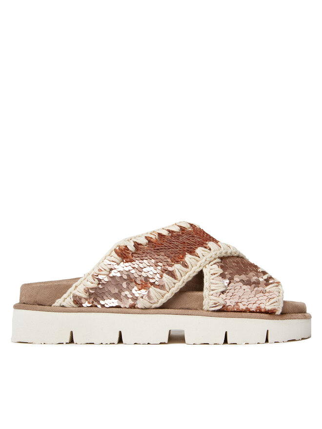 Mou Pantoletten Mou Criss-Cross SW461000G Rosa