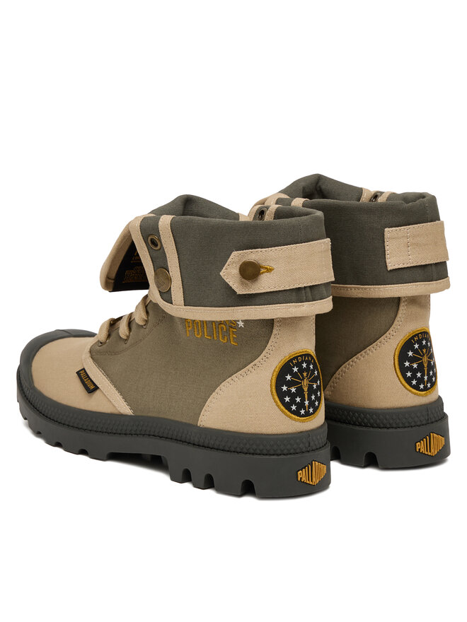 Palladium Schnürstiefeletten Palladium Baggy Hawkins Police 94623-308-M Grün