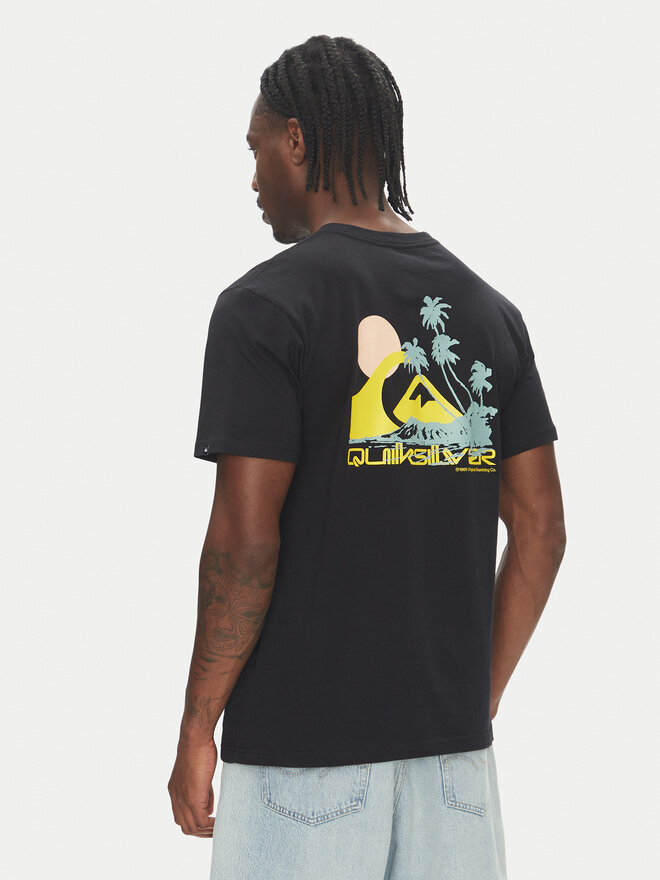 Quiksilver Quiksilver T-Shirt Palm Lines Ss EQYZT08057 Μαύρο Regular Fit