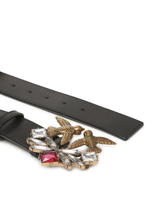 PINKO Жіночий ремінь Pinko Love Berry H4 Belt PE 23 PLT01 100120 A0J5 Чорний