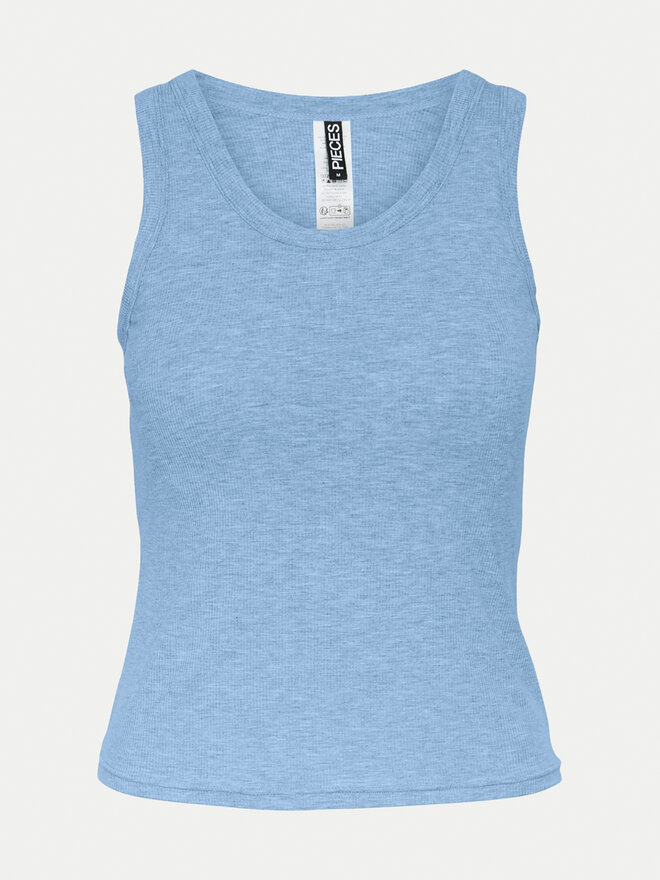 Pieces Pieces Топ Anibi 17150269 Голубий Regular Fit