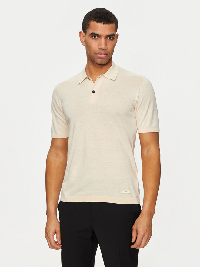 Calvin Klein Calvin Klein Poloshirt K10K113053 Beige Regular Fit