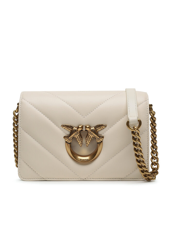 PINKO Kabelka Pinko Love Click Mini AI 23-24 PLTT 100067 A136 Écru