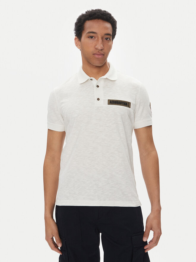 Aeronautica Militare Aeronautica Militare Poloshirt 251PO1865J680 Weiß Regular Fit