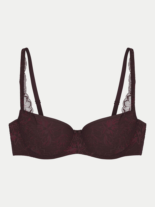 Triumph Triumph Nedrček s kostjo Amourette Charm 10214460 Bordo rdeča