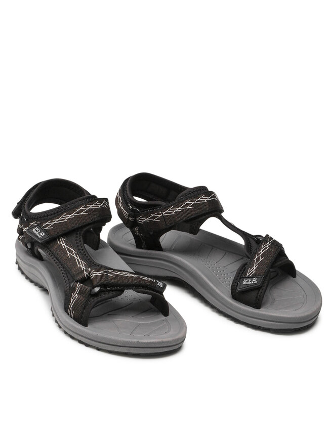 Jack Wolfskin Sandały Jack Wolfskin Wave Breaker W 4050291 Czarny