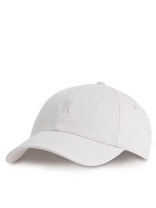 Calvin Klein Czapka z daszkiem Calvin Klein Embroidered Monogram Cap LV04K5024G Biały