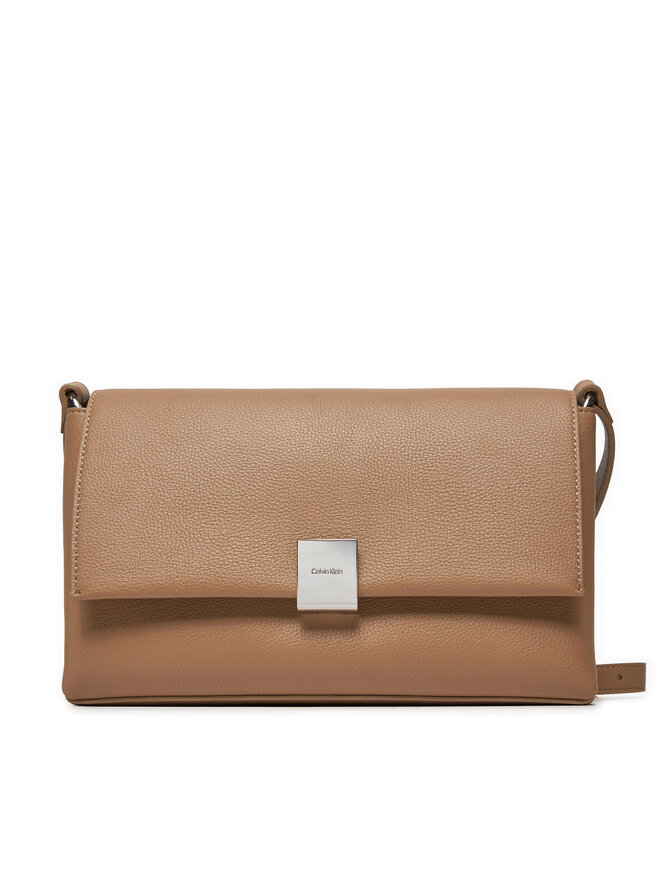 Calvin Klein Сумка Calvin Klein Ck Plaque Medium Shoulder Bag K60K612783 Коричневий