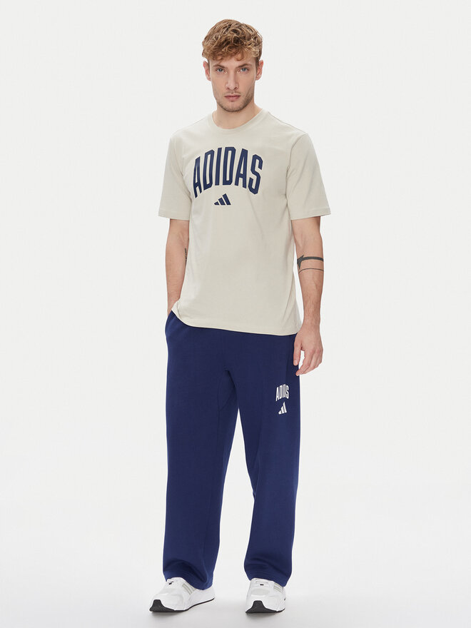 adidas adidas Camiseta Collegiate Lineage Graphic JM6415 Beis Regular Fit