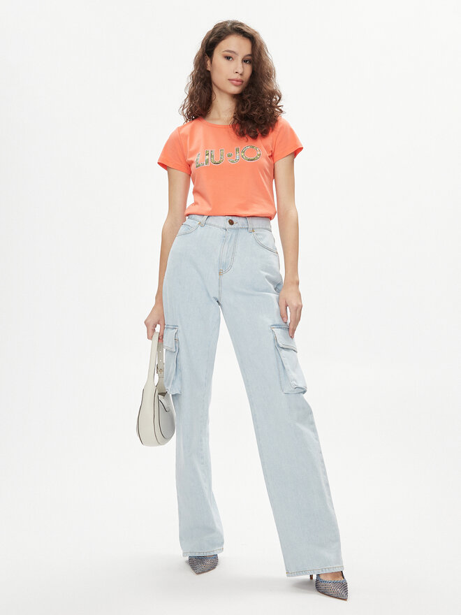 Liu Jo Liu Jo T-Shirt VA4105 JS003 Orange Regular Fit