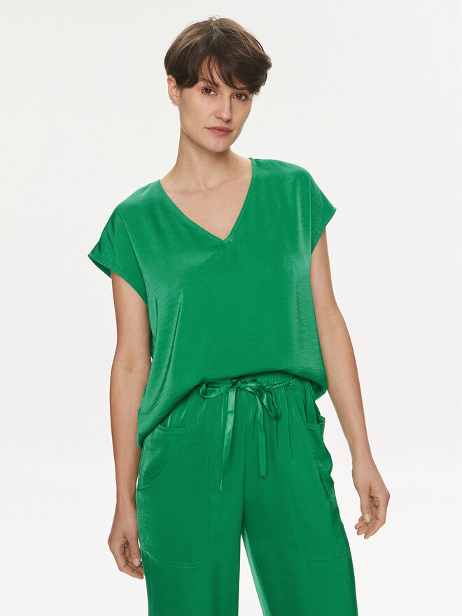 Vero Moda Vero Moda Marškinėliai Marys Dana 10300421 Žalia Regular Fit