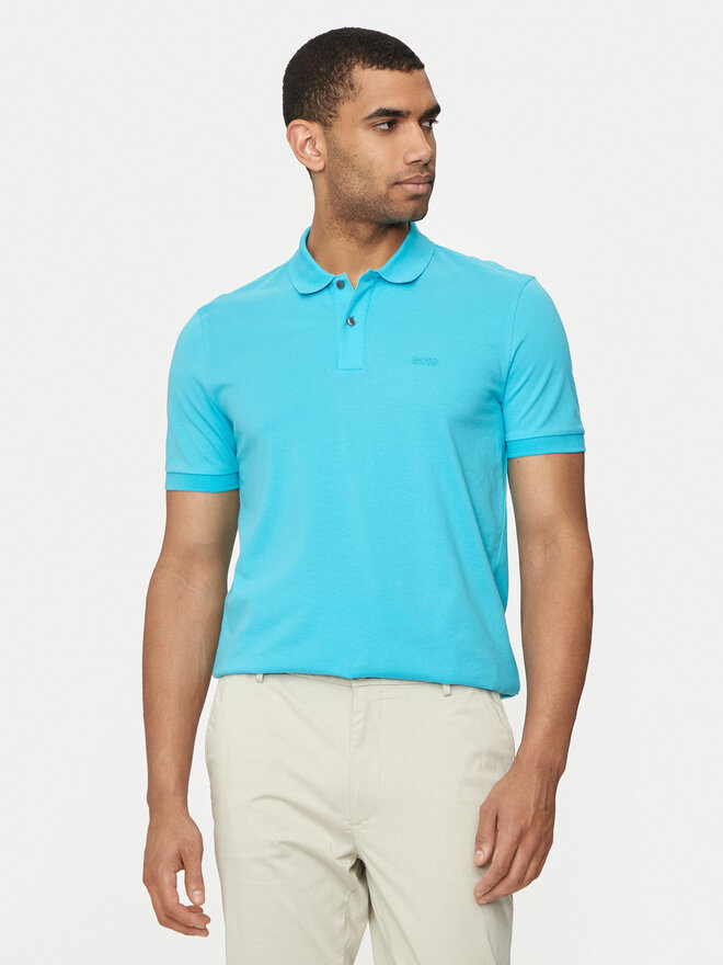 BOSS Boss Pólóing Pallas 50468301 Kék Regular Fit