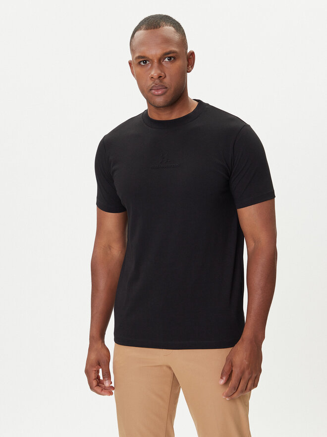 KARL LAGERFELD KARL LAGERFELD Camiseta 755036 554225 Negro Regular Fit