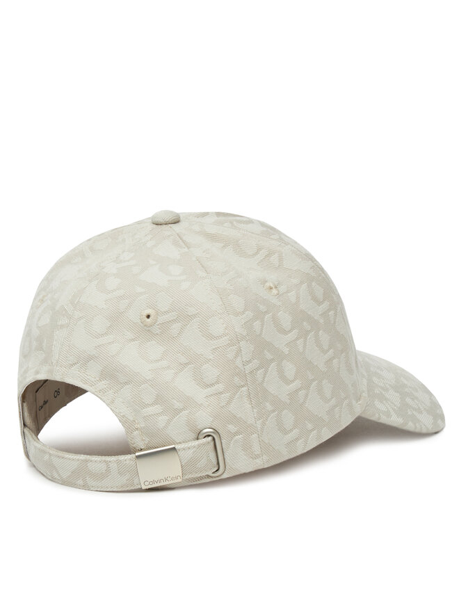 Calvin Klein Шапка с козирка Calvin Klein Aop 6 Panel Baseball Cap LV04K5058G Бежов