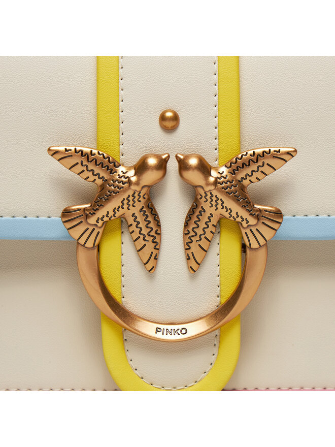 PINKO Geantă Pinko Love One Mini Cl PE 24 PLTT 100059 A1K1 Écru