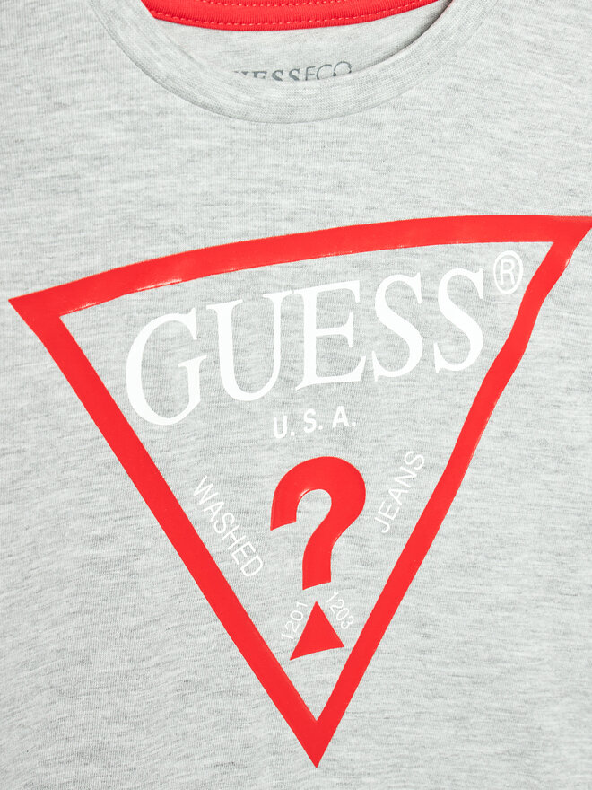 Guess Guess Marškinėliai L73I55 K8HM0 Pilka Regular Fit